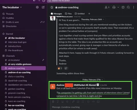 Community testimonial screenshot 04
