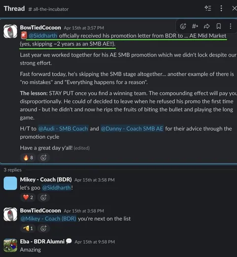 Community testimonial screenshot 18