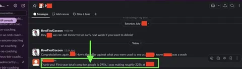 Community testimonial screenshot 19