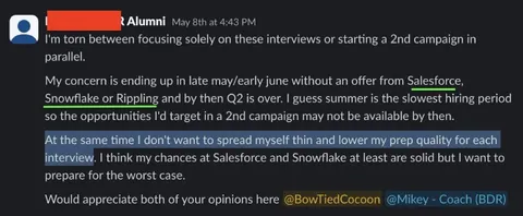 Community testimonial screenshot 22