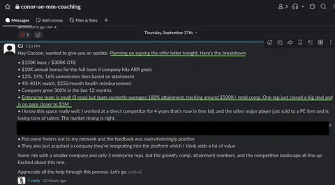 Community testimonial screenshot 37